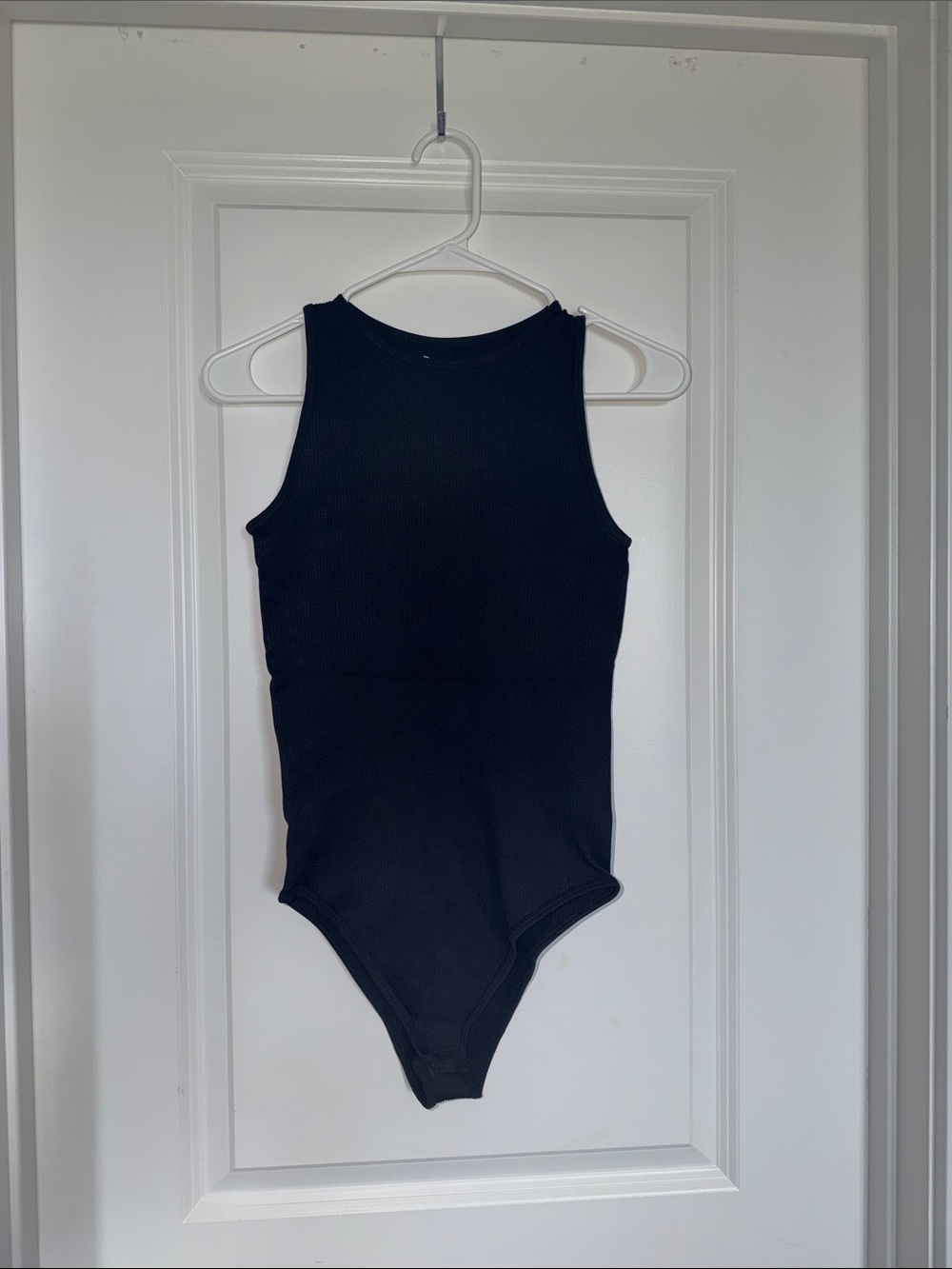 Women’s Black Ribbed Sleeveless Bodysuit